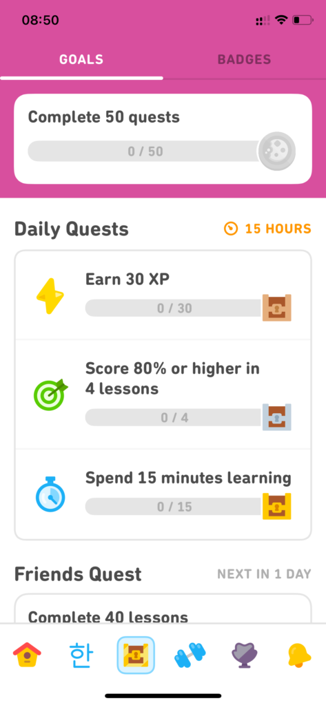 Học tiếng Hàn Duolingo