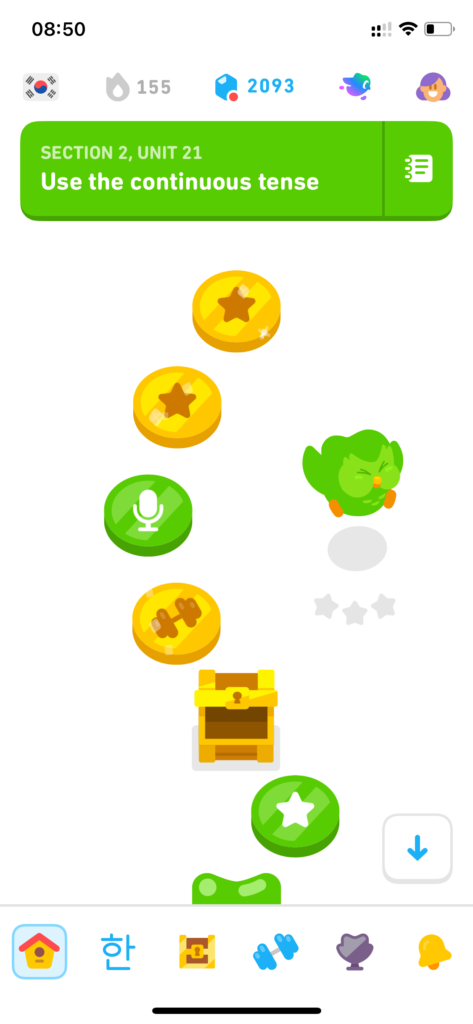 Học tiếng Hàn Duolingo