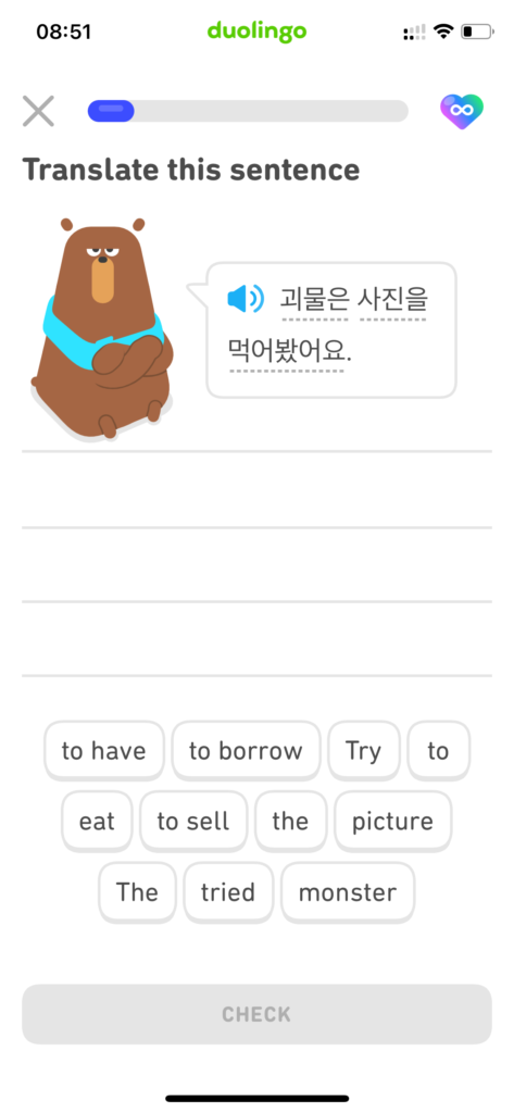 Học tiếng Hàn Duolingo
