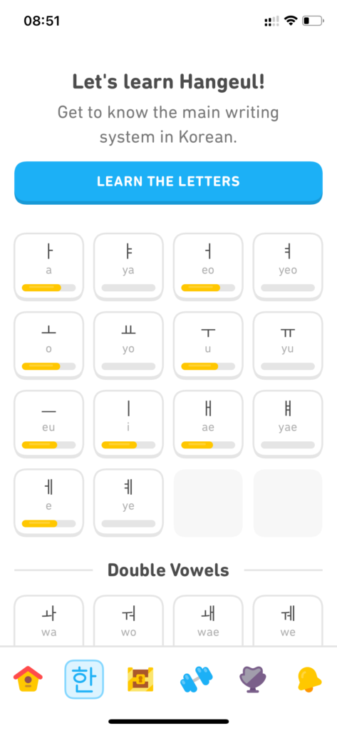Học tiếng Hàn Duolingo