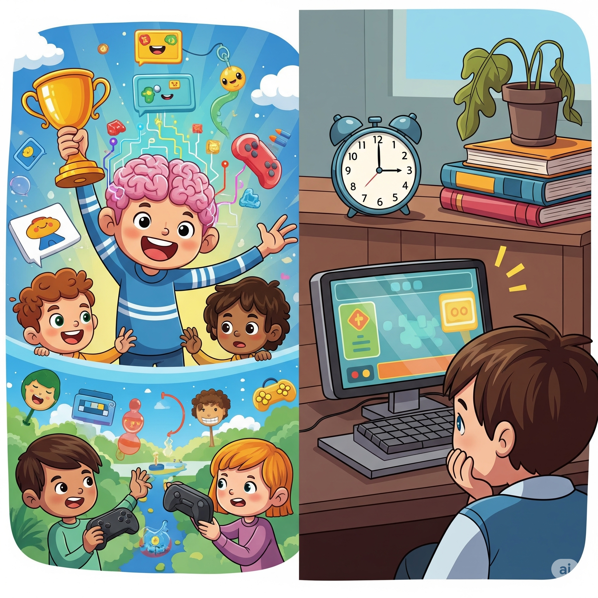 게임의 순기능과 역기능 (Lợi ích và Tác hại của Game)
